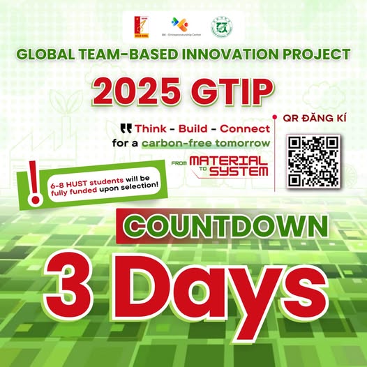 🎉 ĐĂNG KÝ HỌC BỔNG G-TIP 2025 - DỰ ÁN THIẾT KẾ SÁNG TẠO TOÀN CẦU 🎉