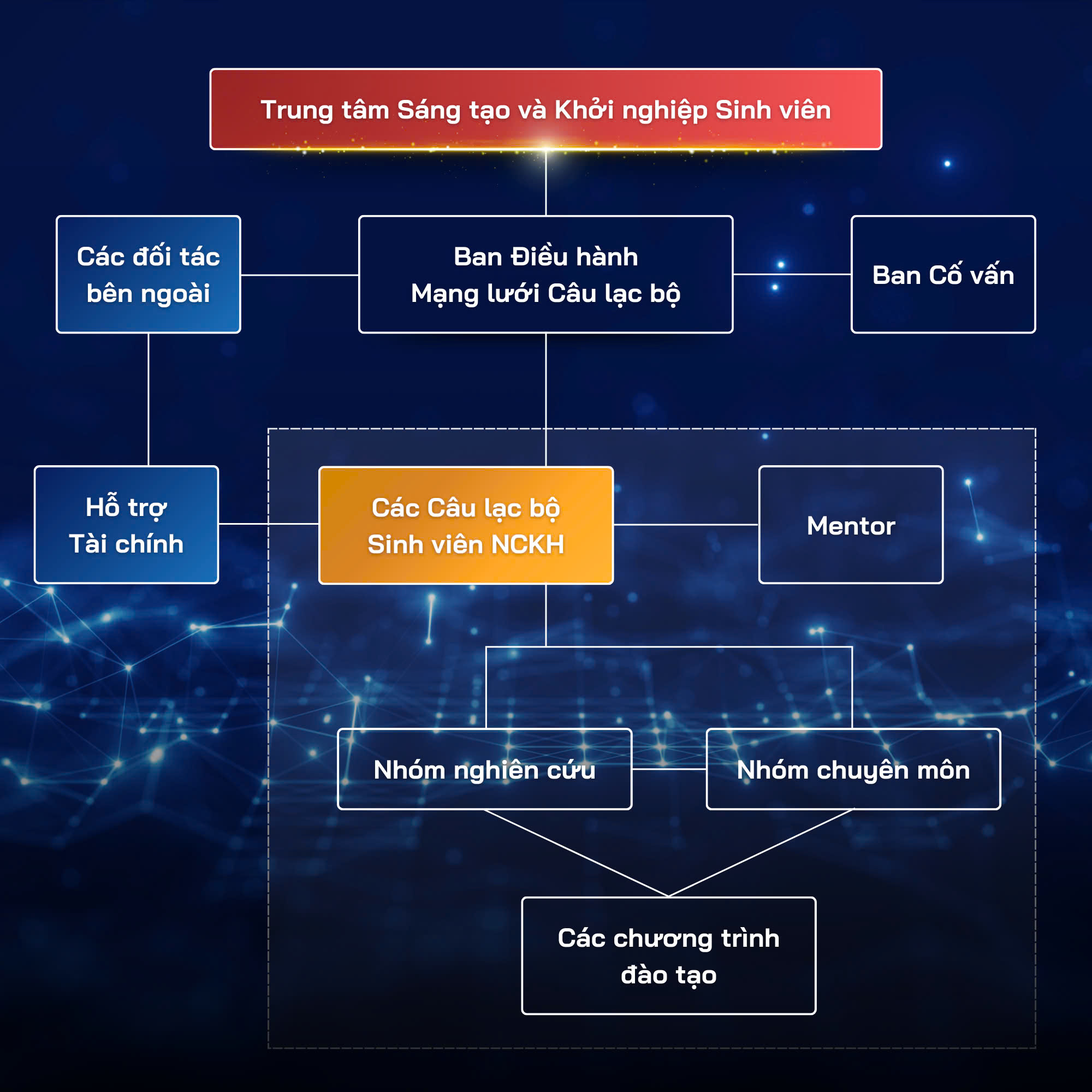 Sơ đồ tổ chức Mạng lưới SVNCKH